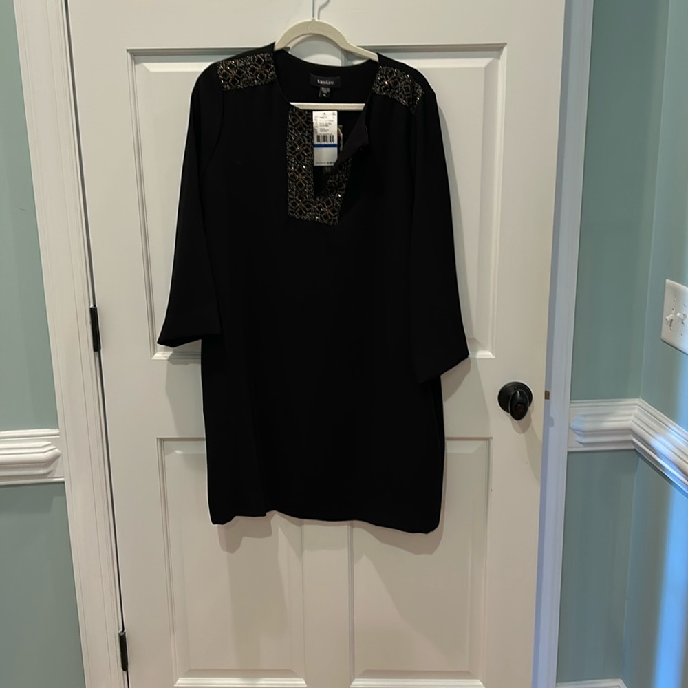 NWT Karen Kane tunic dress.  Black with sequins XL